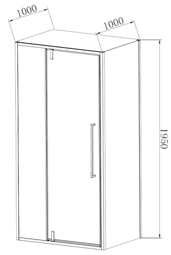 Душевой уголок Vincea Slim-N VSR-4SNP1012CLGM