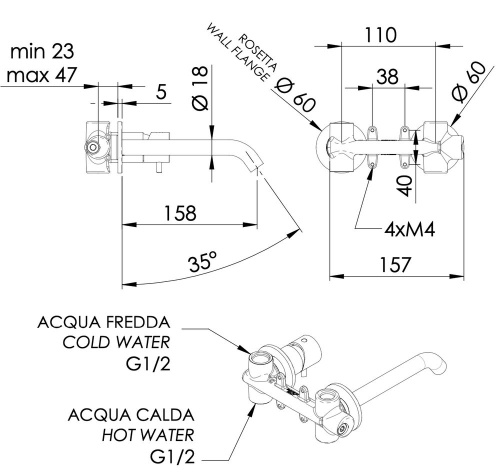 Смеситель для раковины Daniel Tokyo TK632PCR