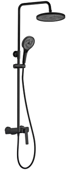 Душевая система Rea Rebel black P2416