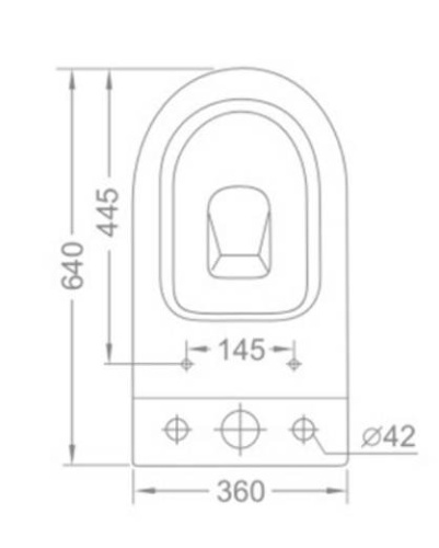 Унитаз напольный Ceramalux 2178