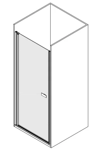 Душевая дверь Kolpa-San Andromeda N 80 black transparent 516750