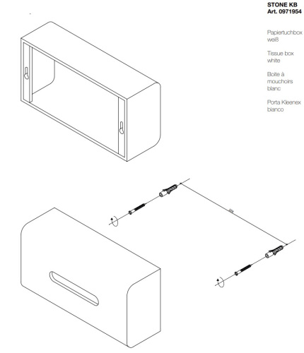 Салфетница Decor Walther Stone KB 0971954