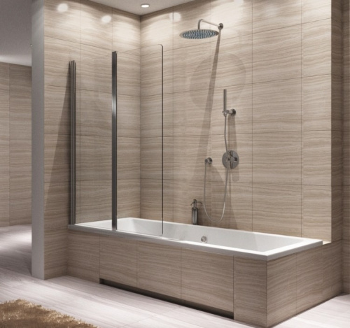 Шторка на ванную Rea Agat 2-100 W0300