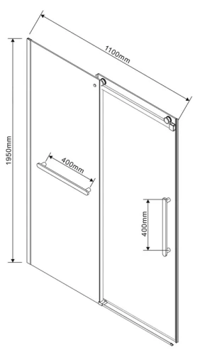 Душевая дверь Vincea Сomo Soft VDS-1CS110CL