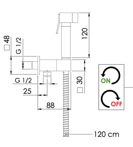 Гигиенический душ Remer 338Q332OS