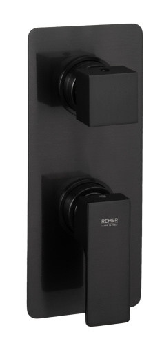 Смеситель для душа Remer Absolute AU92KBCFP, чёрный брашированный хром