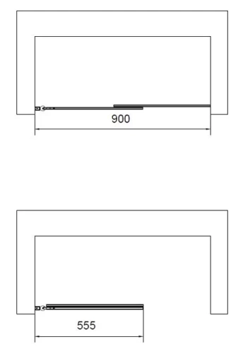 Душевая шторка на ванну Vincea VSB-6E900CL-R