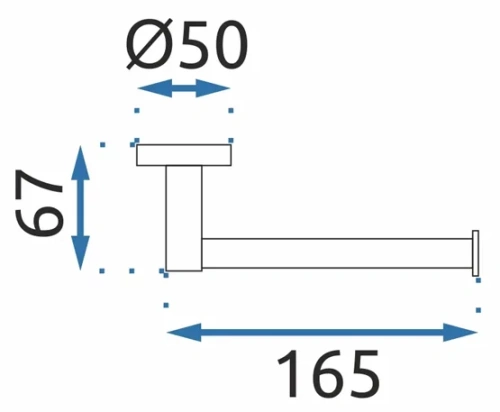 Бумагодержатель Rea MIST 04 chrom 80024