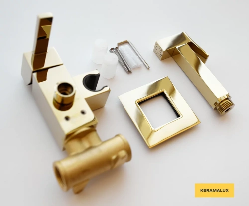 Гигиенический душ CeramaLux KBS/002 золото светлое