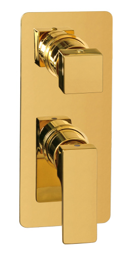 Смеситель для душа Remer Absolute AU93KBDO, золото глянцевое