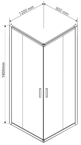 Душевой уголок Vincea Garda VSS-1G8012CLG