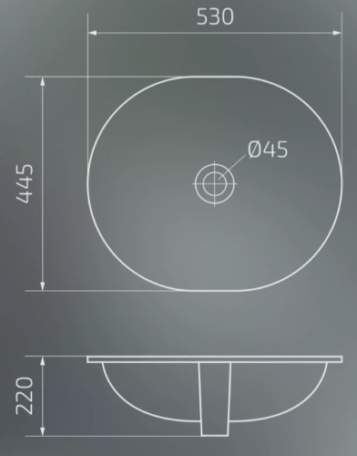 Умывальник Gid Yj837