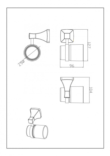 Стакан CeramaLux Domino 95402