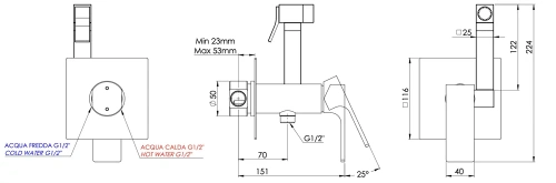 Гигиенический душ Mariani Rebel B00185RE