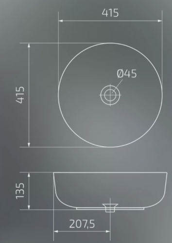Умывальник Gid Mnc499