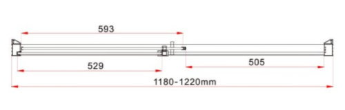 Душевая дверь Vincea Lugano VDS-1L120CGB-1