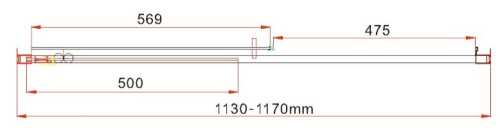 Душевая дверь Vincea Garda VDS-1G115CLGM