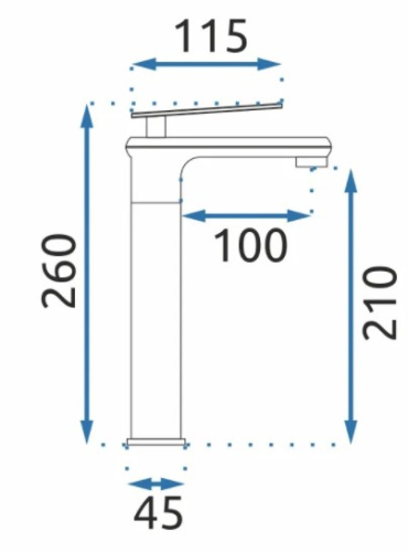 Смеситель для умывальника Rea Blade Old Black B9974
