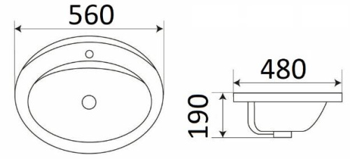 Умывальник CeramaLux 9413