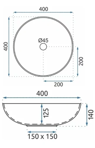 Умывальник Rea Aztec U7501
