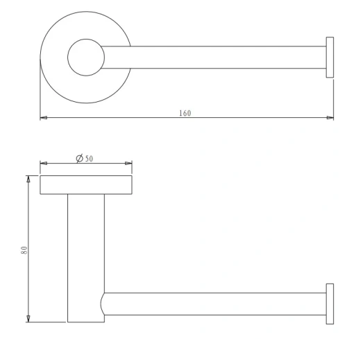Бумагодержатель Nemo NM-C01052BG brush gold