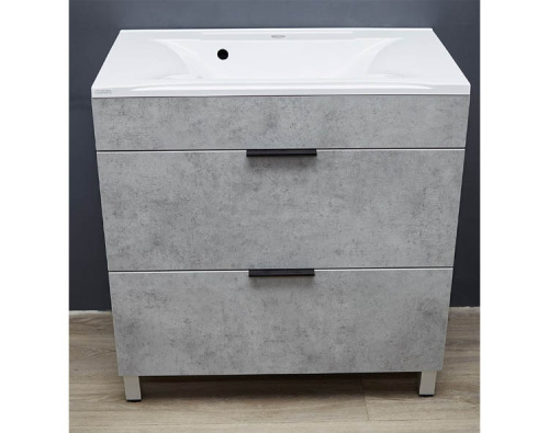 Тумба напольная Vela Каскад Чикаго 80Н бетон матовый TU27089