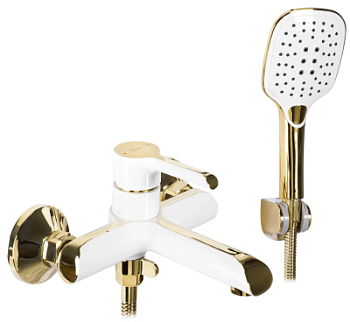 Смеситель для ванны Rea Melia white gold B2710