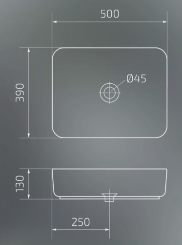 Умывальник Gid Bm1304