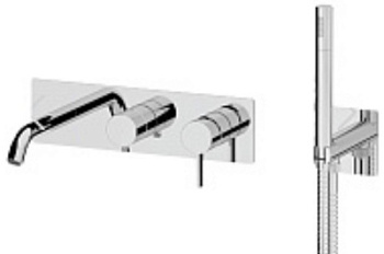 Смеситель для ванны Remer Metrica MC53D2