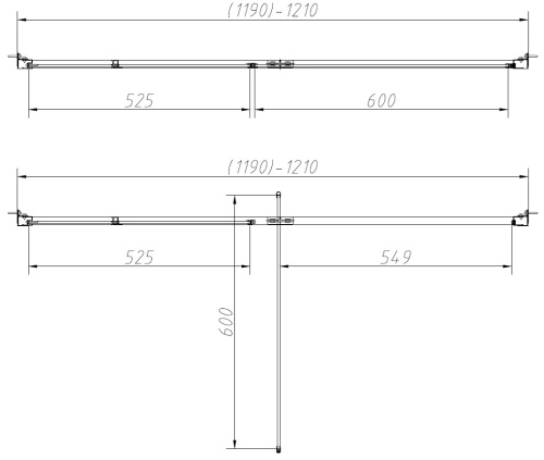 Душевой уголок Vincea Slim-N VSR-4SNP9012CLGM