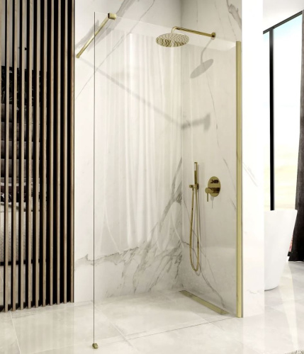 Душевая стенка Rea Aero gold matt 110x195 K9840