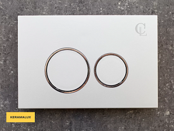 Кнопка смыва CeramaLux DC-011 серебро