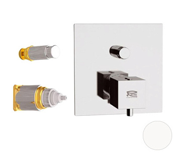 Смеситель для душа Remer Q-Elegance QT09KBBO, белый матовый