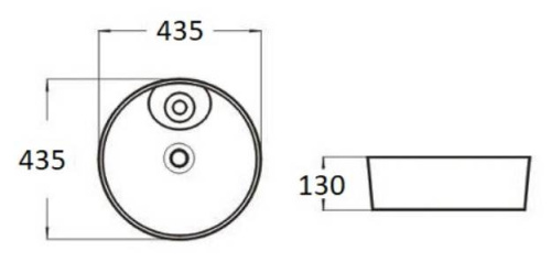 Умывальник CeramaLux D1306H021