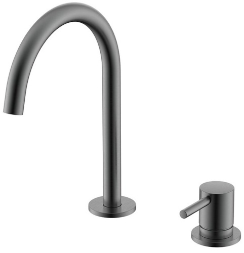 Смеситель для раковины Nemo Round NM-2318BGM brush gun metal