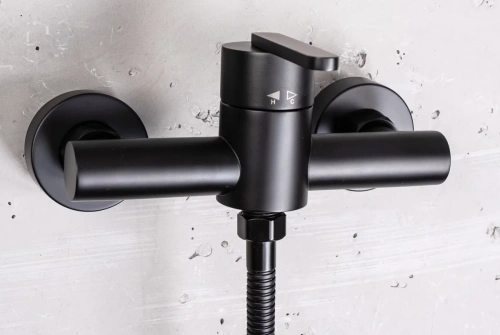 Смеситель для душа Rea Ontario black matt B5500