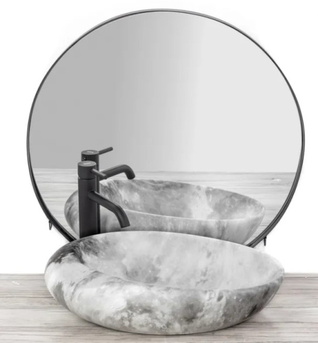 Умывальник Rea Roxy C Stone L.Grey U6651