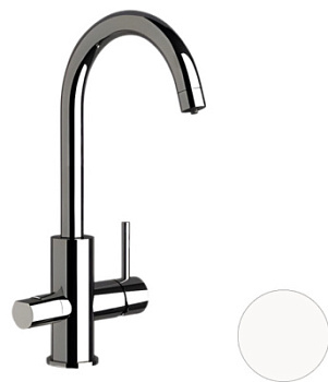 Смеситель для кухни Remer X Style N792DWBO, белый матовый