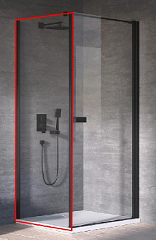 Душевая стенка Kolpa-San Polaris/Andromeda W 100 black transparent 515860