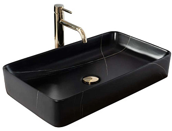 Умывальник Rea Denis Black Stone matt U6510