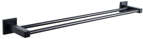Полотенцедержатель двойной 60 см Vivi Felice Notte FL1025 N Black matt