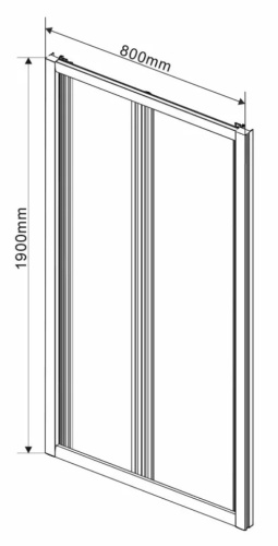 Душевая дверь Vincea Garda VDB-1G800CH