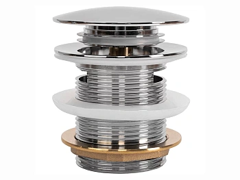 Донный клапан для ванны Rea клик-клак chrome W2007 универсальный