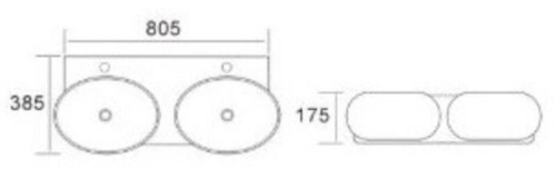 Умывальник CeramaLux B2004
