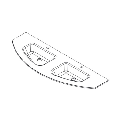 Умывальник Caprigo Legato 155 OW15-3020-R811