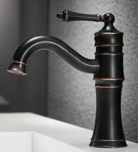 Смеситель для умывальника Rea Vintage Old Black B0226