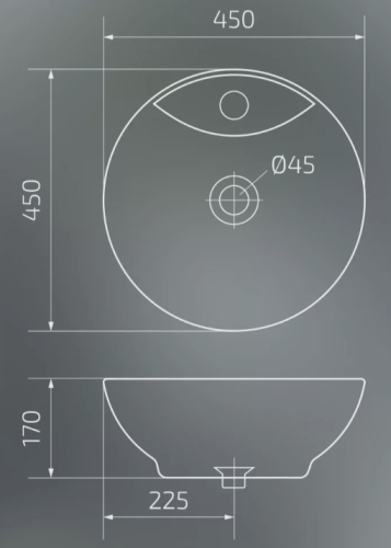 Умывальник Gid N9001