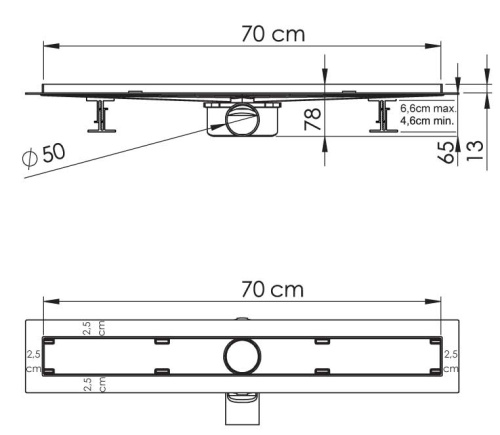 Трап для душа Vincea SAY ALMIRA -S 602.70.S.U