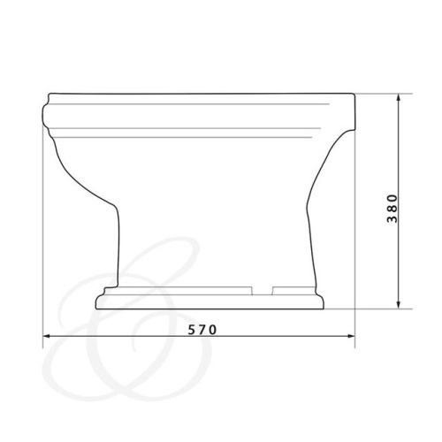 Биде напольное Caprigo Borgo 3814