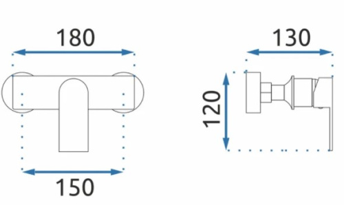 Смеситель для душа Rea Urban Gold B9913